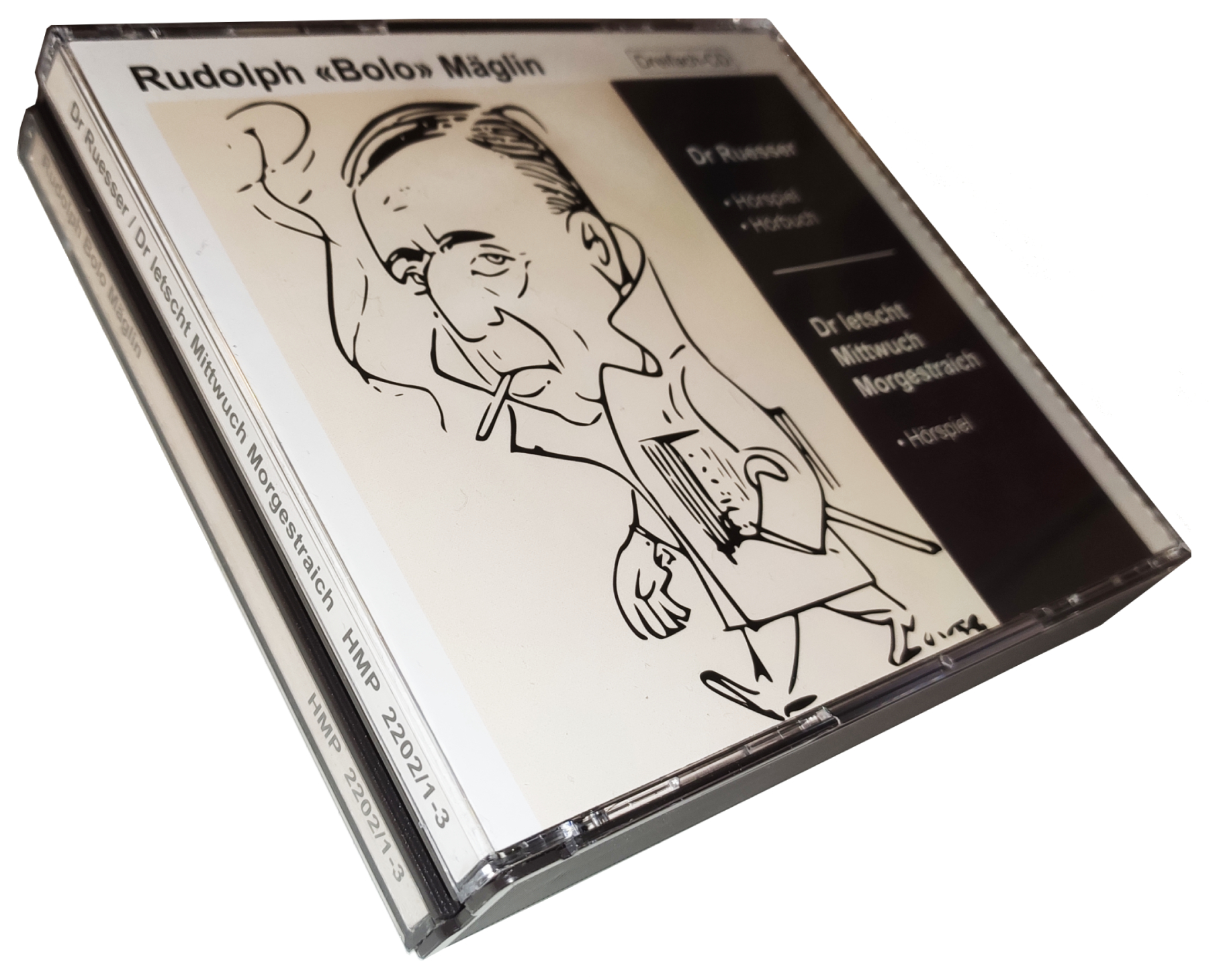 Das Endprodukt der 3-fach-CD "Rudolph «Bolo» Mäglin"