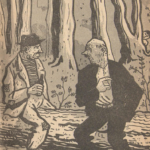 Seite 25: Tschitsch belauscht zwei Halunken, die planen die Farbik anzuzünden.