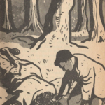 Seite 73: Tschitsch findet den "Waldteufel" reglos am Boden.