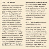 Ein Ruesser-Textauszug des Booklets